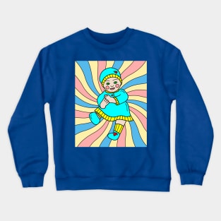 Colorful Retro Doll Crewneck Sweatshirt